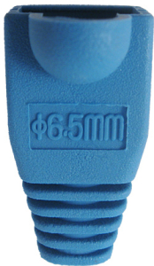 Vertical Cable: RJ45 Slip-On Boot, CAT5E/CAT6, Blue, 10 Pack 015-029BL-10 Small Image
