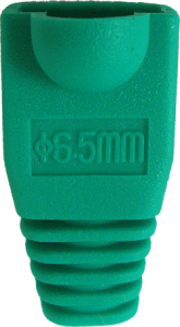 Vertical Cable: RJ45 Slip-On Boot, CAT5E/CAT6, Green, 10 Pack 015-031GR-10 Small Image