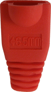 Vertical Cable: RJ45 Slip-On Boot, CAT5E/CAT6, Red, 10 Pack 015-037RD-10 Thumbnail