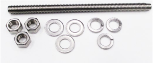 PIM Shield Threaded Rod Kit, SS, 3/8" x 8-in, Qty 10, 900212-10