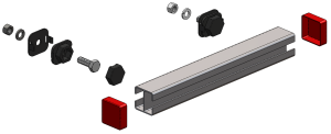 PIM Shield Rail Kit, 12-inch, with 2x 900360 channel runners, 900359-12