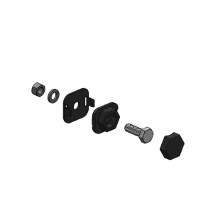 PIM Shield Channel Runner Kit, Galvanized, M10 x 30mm, Qty. 10, 900360-10