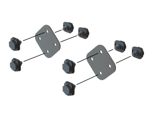 PIM Shield Rail, Cross Kit, SS, 900588