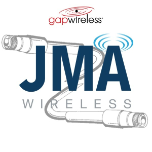 JMA Wireless 1/2" JMA cable assembly (JMA12-50), 90Degree 4.3-10 Male (UXP-4RT-12), Open End, 15 Meters