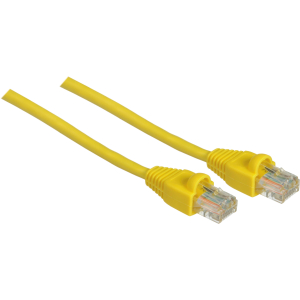 Wirewerks: CAT5E, 4PRS, UTP, 24AWG STRANDED, CMR, YELLOW, 568A-B, 2FEET C540-2RYLA002 Thumbnail