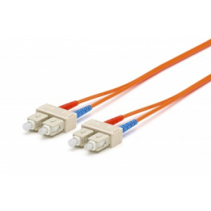 Wirewerks: Duplex, 50 micron multi mode, 3mm jacket, fiber patch cord, SC-SC,12 meter, Riser , PC PC-3ASCCSCC012 Thumbnail