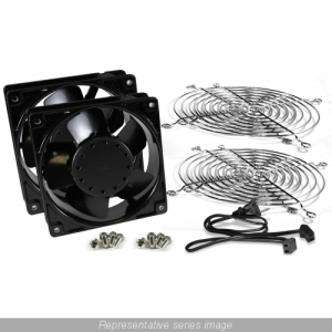Hammond Mfg.: 2x 120mmm FAN, GUARD, CORD KIT AVFK2AC120 Thumbnail