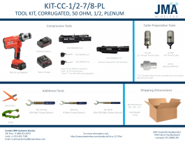 JMA Wireless: TOOL KIT, CORRUGATED, 50 OHM, 1-2 & 7-8, PLENUM KIT-CC-1/2-7/8-PL Small Image