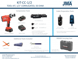 JMA Wireless: TOOL KIT, 1-2? CORRUGATED, 50 OHM KIT-CC-1/2 Small Image