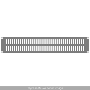 Hammond Mfg.: 2U SLOTTED STEEL VENT PANEL PVSS19003BK2 Small Image