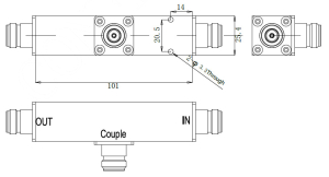 RFS: 10:1 Unequal Splitter-Tapper 350-2700MHz N-Female IP65 TPS10E-350/2700 Small Image